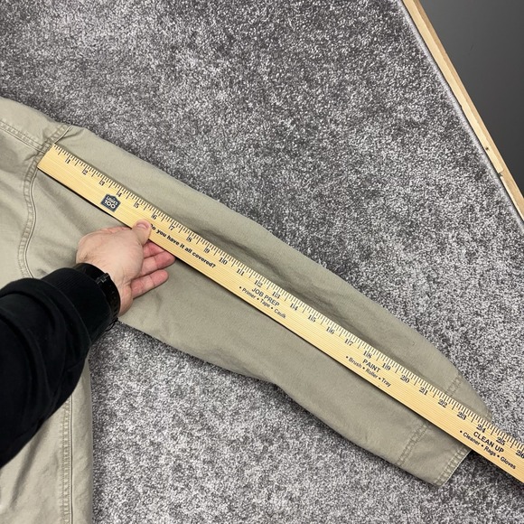 LL Bean Chore Jacket Men's XL Field Coat Outdoors Preppy Tan Khaki Utility - Picture 10 of 12